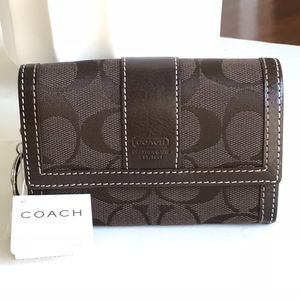 Coach Hampton signature wallet